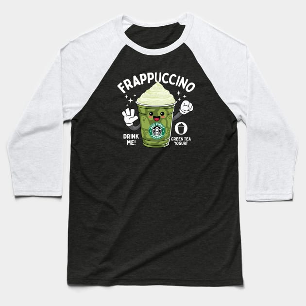 Green Tea Yogurt Blended Beverage for Coffee lovers Baseball T-Shirt by spacedowl